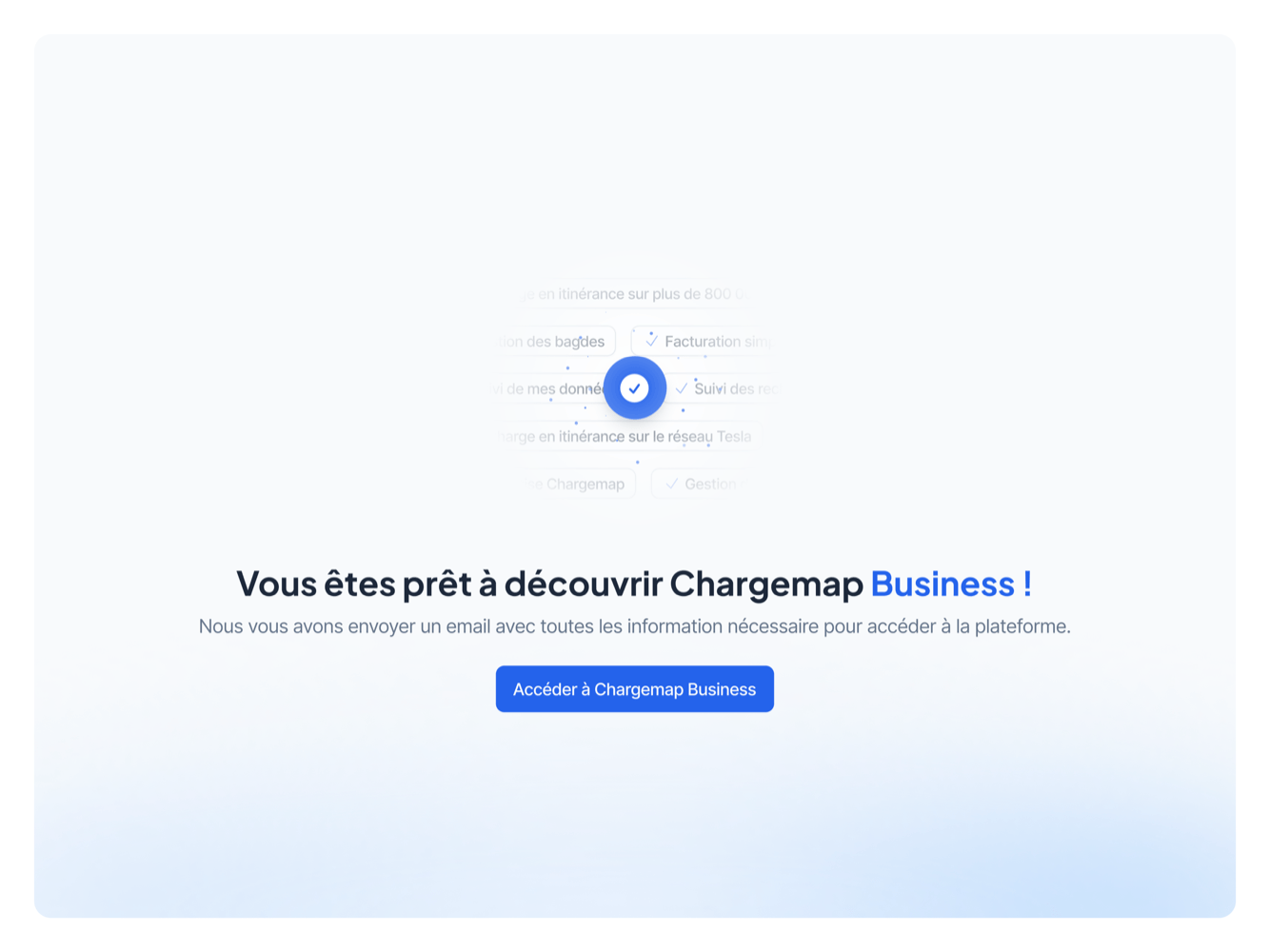 Étape 5 du funnel d'inscription self-service