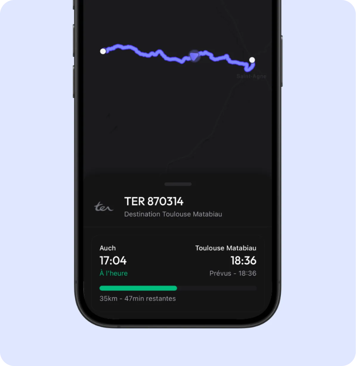 Railz sur mobile — carte et données réorganisées